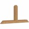 Ekena Millwork Portland Timber Gable Bracket, Western Red Cedar, 48"W x 22"H x 3 1/2"D x 3 1/2"F, 11/12 Pitch GBW048X22X0404POR00SWR - alternate 3